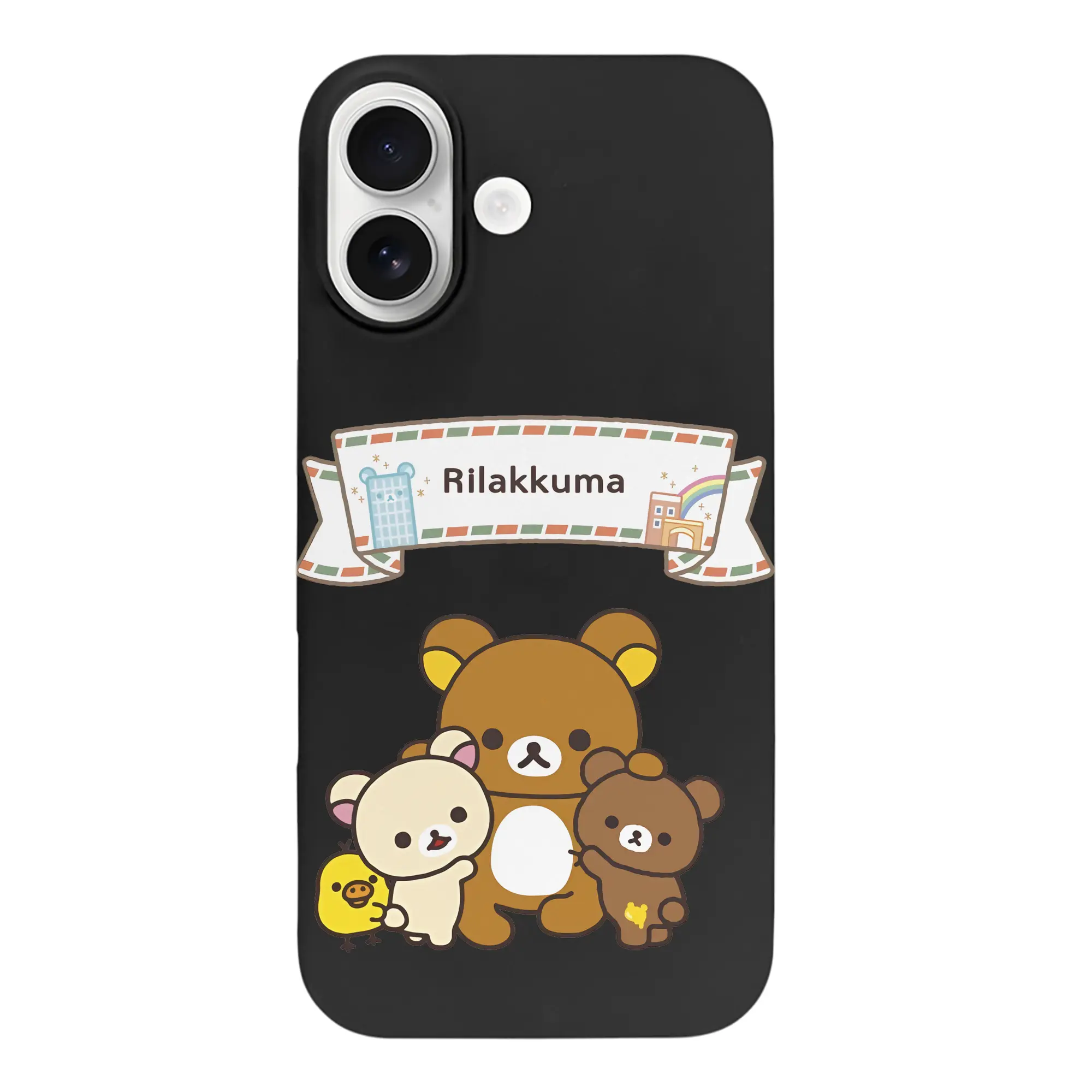 リラックマ (Rilakkuma) グッズ リラックマ (Rilakkuma) - iPhone 17 シリーズ シリコンケース 薄型 耐衝撃 指紋防止 ソフトタッチカバー 精密フィット 傷防止 保護ケース iPhone 17/17 Air/17 Pro/17 Pro Max 対応